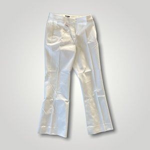 J Crew $98 Women's White Kelsey Cotton Flare Pants Size 2 BG357